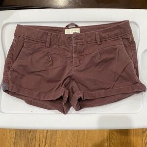 Garage maroon camp-style shorts